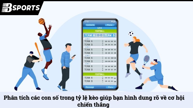 Phân tích các con số trong tỷ lệ kèo giúp bạn hình dung rõ về cơ hội chiến thắng