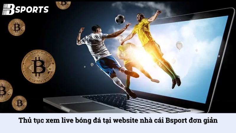Thủ tục xem live bóng đá tại website nhà cái Bsport đơn giản