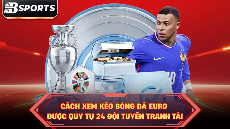 Cách xem kèo bóng đá Euro được quy tụ 24 đội tuyển tranh tài